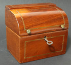 Alte Schatulle Holztruhe Schmuckkästchen Holz Holzdose Nähkästchen Sekretär Dose