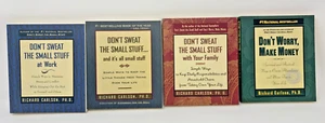 Richard Carlson 4 Book Lot: Don't Worry Make Money, Sweat the small stuff, etc - Picture 1 of 2