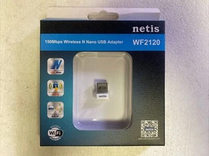 Netis WF2120 150Mbps Wireless N Nano USB Adapter Windows 10 8 7 XP - Picture 1 of 3