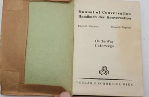 Manual of Conversation On The Way English German Deutsch Englisch 1948 Softcover - Picture 1 of 12