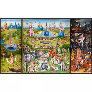 Bosch, The Garden of Earthly Delights, 1480, Pearl Photo Paper, 24" x 40" - Picture 1 of 10