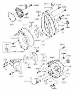 KAWASAKI ZX-9R ZX 900 NINJA 1994-1997 Kit tornillos allen inox n°2 motor - Bild 1 von 1
