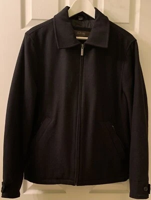 Men’s Winter Coat in Black by Tasso Elba (Size Small / 80% Wool & 20% Nylon) - Image 1 of 4