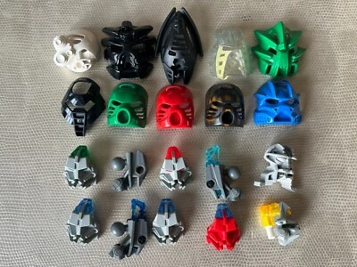10 LEGO Bionicle Masks & Connector Head Pieces  Mask of Shadows, Light and MORE - Image 1 of 4