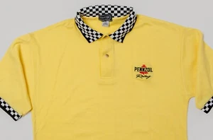 Camisa polo vintage nueva del equipo de carreras Pennzoil de los años 90 para hombre - Imagen 1 de 8