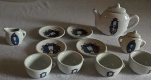 Vintage Children's play Teaset with Dog and Flowers - Picture 1 of 6
