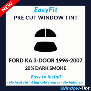 EasyFit Static Pre Cut Window Tint For Ford KA 3-door 1996-2007 - 20% Dark Rear