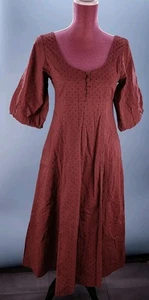 Never A Wallflower Women's Midi Dress Puff Sleeves Size XS - Picture 1 of 4