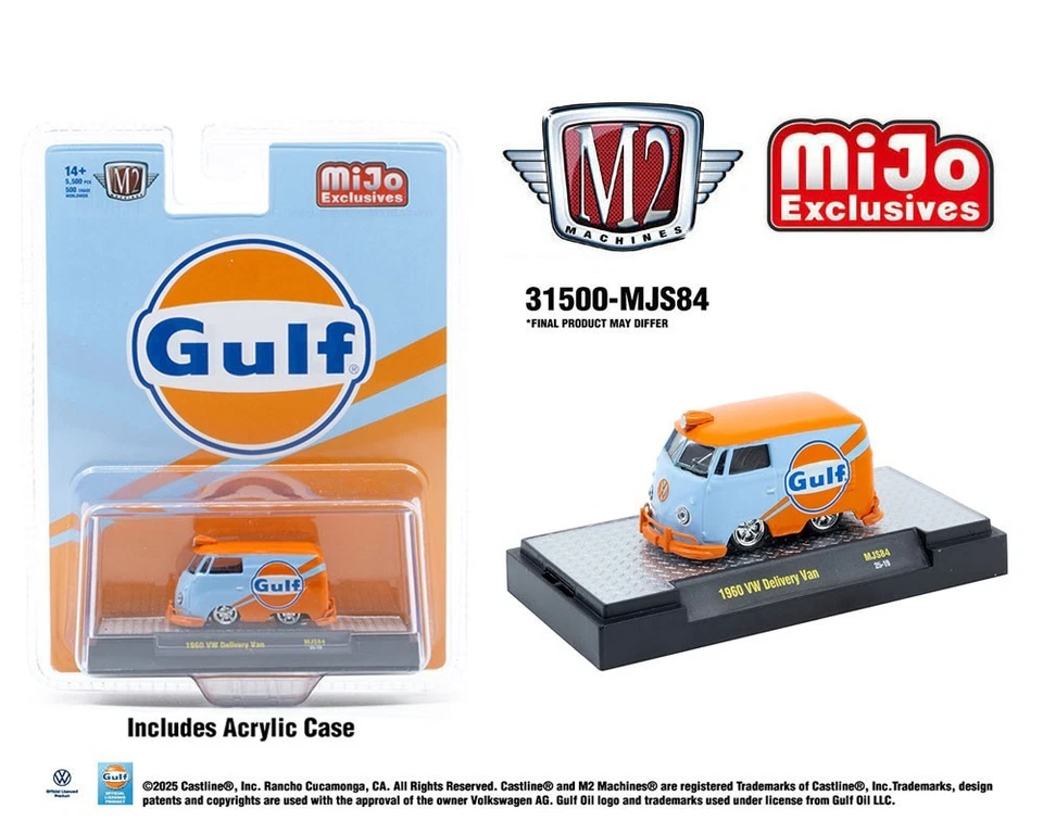 M2 1960 Volkswagen Delivery van Custom GULF 31500 MJS84 1/64 - Image 1 of 1