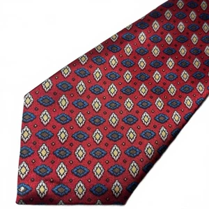 Logistix Men's Tie Red Geometric Donald Trump Pattern - Picture 1 of 5
