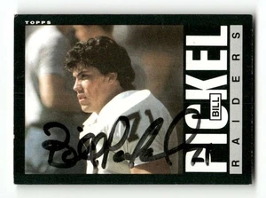 1985 Topps Football 296 Bill Pickel signed auto autograph  MZ BXCP57 - Picture 1 of 2