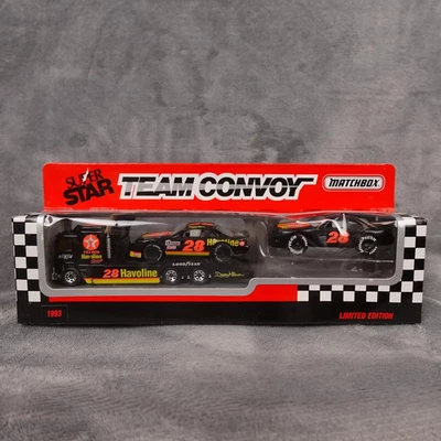 Vintage 1993 Matchbox Super Star Team Convoy Davey Allison #28 Havoline NASCAR - Image 1 of 4