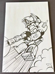 Transformers #1 Andy Duso B&W TOPSHELFCOMIC - LTD 10 in the world W/COA Comic - Bild 1 von 6
