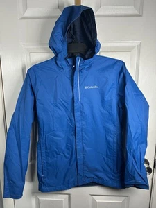 Columbia Blue Rain Coat Jacket Large 14/16 Youth Boys Girls - Picture 1 of 4