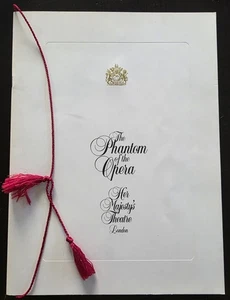 The Phantom of the Opera LONDON West End  Program 1986-1987 Andrew Lloyd Webber - Picture 1 of 24