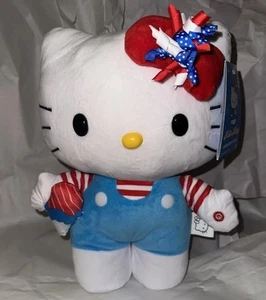 Hello Kitty Fourth Of July  Musical Side Stepper Plush 13” 2025 NEW - Picture 1 of 5