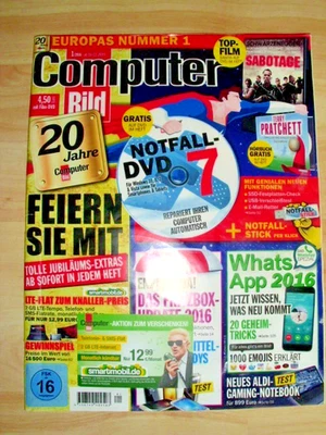 COMPUTER BILD CD  Heft Nr. 1-2016 + DVD # - Bild 1 von 2