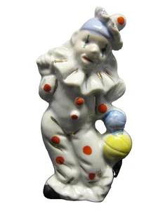 Estatuilla de payaso japonesa vintage pintada a mano - Imagen 1 de 5