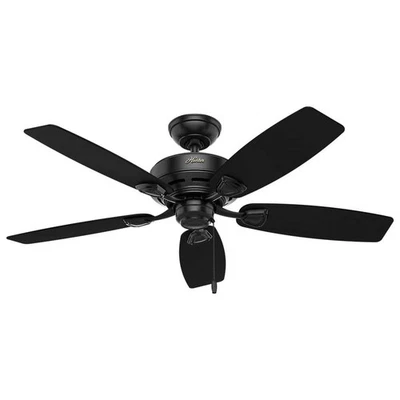 Sea Wind 48 pol. Ventilador de teto interno/externo preto fosco para pátios ou quartos - Imagem 1 de 4