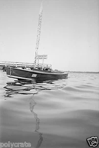 Voilier au repos ponton - Ancien négatif an. 1950 - Picture 1 of 1