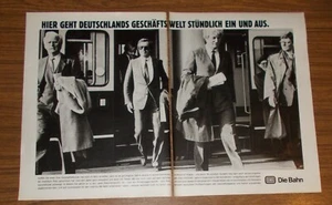 Seltene Werbung DEUTSCHE BAHN InterCity - Komforables Zweitbüro 1984 - Bild 1 von 1
