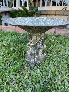 Mesa de centro Art Deco vintage plateada cuenco de caramelo - Imagen 1 de 10