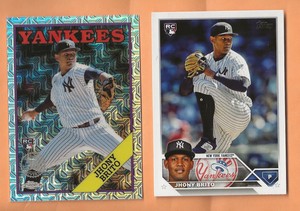 JHONY BRITO 2023 TOPPS UPDATE silver pack #T88CU-74 + 2023 TOPPS UPDATE #US279