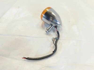 Harley Davidson Sportster Softail Dyna V-Rod Chrome Front Turn Signal Indicator - Изображение 1 из 4