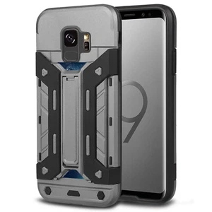 For Samsung Galaxy S8/S9 Plus Note8 Shockproof Hybrid Case Cover with Kick-Stand - Picture 1 of 16