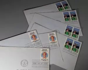 1980 Olympische Spiele USA Briefmarke erster Ausgabetag gestempelte Umschläge - Bild 1 von 1