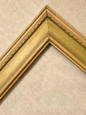 Forro de miçangas neoclássico Plein-Air dourado vintage vitoriano  - Imagem 1 de 4