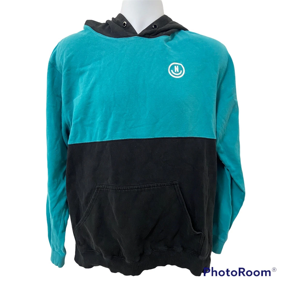 Neff Men's Split Crystal Hoodie - Textured Pullover Sweatshirt With Zippered Sides