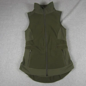 Athleta Vest Women XS Green Outlander Full Zip Fleece Performance Athleisure - Picture 1 of 14