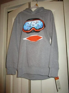 365 Kids Garanimals Grey Shark Scuba Zipp Picket Hoodie Size 8 - Picture 1 of 4