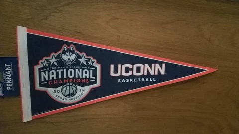 2014 Final Four 12x30 Classic Pennant National Champions UConn Huskies Cover