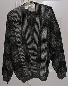 Designer men's sweater circa 1990s Zonda Nellis Vancouver Canada. Hand woven. - Picture 1 of 5
