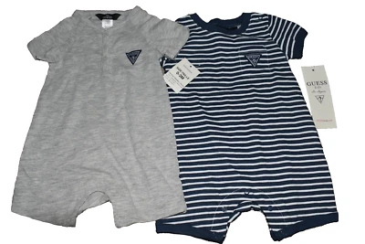 i2 NUEVO CON ETIQUETAS ADIVINA KIDS Talla 0-3M Conjunto de 2 Pantalones Cortos de Verano Mamelucos Trajes Foto 1 de 4