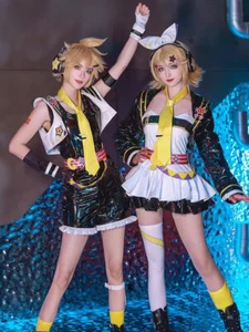 Rin/Len Cosplay Costume Women Men Cute Anime Role Playing Holiday Costume - Picture 1 of 30