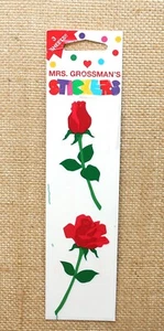 Mrs. Grossman's Sticker Strips ROSE Flowers 3 Sheets New In Package - Picture 1 of 6