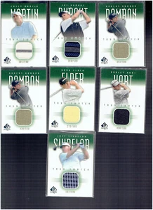 2001 SP AUTHENTIC Golf Swatch Game Use Lot OF 7 /500 Damron Durant Hart Martin - Picture 1 of 2