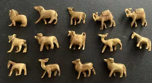 14 Vintage Weights For Measuring Gold Dust Collection Brass??? Animal Figurines - Picture 1 of 12