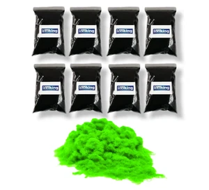 Fibras flocadas 1 mm - verde fluorescente - a granel 8 metros cuadrados - Imagen 1 de 2