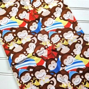 Henry Glass Monkey Business Cotton Fabric 1yd X 44 - Picture 1 of 2