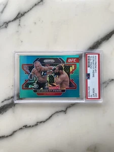 2022 Panini Prizm UFC Georges St-Pierre Teal /49 #32 PSA 10 - Bild 1 von 3
