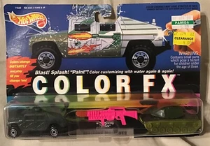 New 1993 Hot Wheels Color Fx Military Machines Hummer & Big Berta Truck Tank - Picture 1 of 6