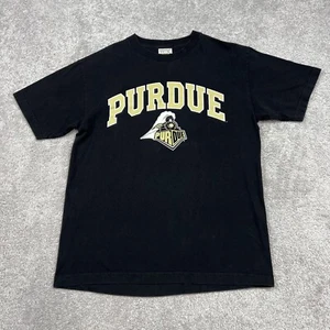 Vintage TCX Apparel Purdue Boilermakers T-Shirt Adult Medium Black Alma Mater - Picture 1 of 11