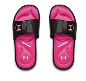 NWT Girls' Under Armour Ignite IX Grade School Kids' Slide Sandals Size 5 - Picture 1 of 3