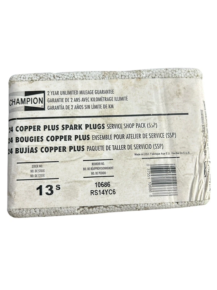 Коробка из 24 свечей зажигания Champion 13s RS14YC6 медные плюс - Изображение 1 из 4