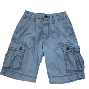 Arizona Jean Co 28x10 Cargo Shorts Men Pockets Khaki Hiking Camping Outdoor Blue - Picture 1 of 5