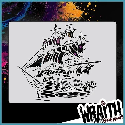 The Jolly Roger - Reusable Airbrush Stencil Template - Image 1 of 4